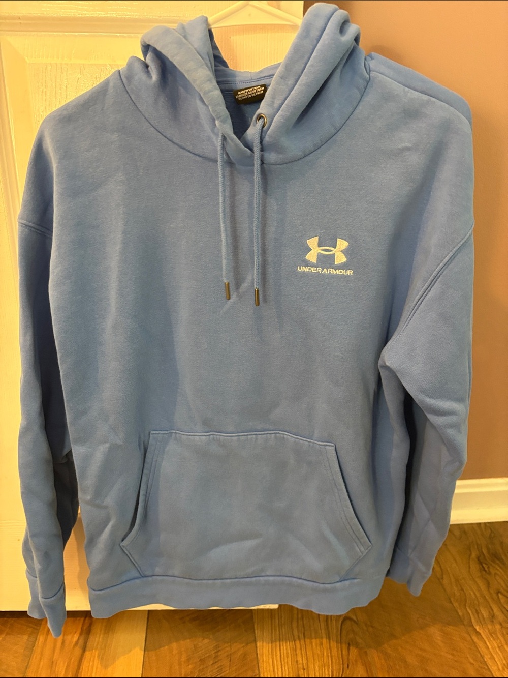 Under Armour Men's Sky Blue Hoodie with Logo